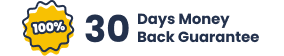 30 Day money back guarantee badge